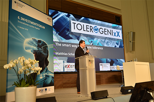 Dr. Matthias Schaier, Gründer der tolerogenixx GmbH, stellt sein Unternehmen vor.